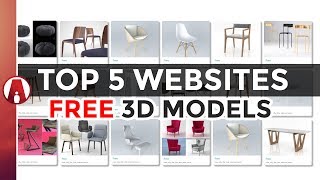 Top 5 Websites for FREE 3D Models [upl. by Eetsud821]