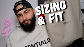 FEAR OF GOD ESSENTIALS HOODIE  Sizing amp Fit  How To Style [upl. by Meurer444]