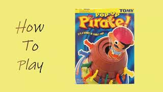 How To Play Pop Up Pirate Game Tomy 1975 [upl. by Nitfa505]