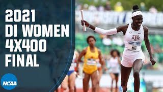 Womens 4x400 relay  2021 NCAA track and field championship [upl. by Anuahc542]