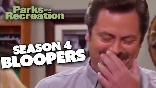 Season 4 BLOOPERS  Parks and Recreation  Comedy Bites [upl. by Ennair93]