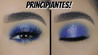 Maquillaje Azul Dramático  PRINCIPIANTES [upl. by Holofernes64]