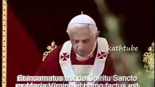 Credo en Latin con Benedicto 16mp4 [upl. by Moll]