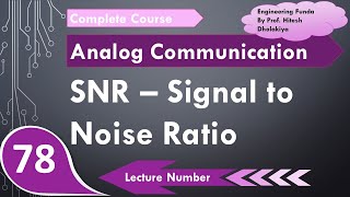 Signal to Noise Ratio SNR Basics Definition Formula Calculation amp Units Explained [upl. by Rocca582]