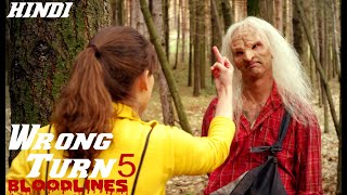 Wrong Turn 5 Bloodlines 2012 Full Horror Movie Explained in Hindi [upl. by Ynohtnaed931]