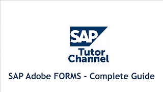 SAP Adobe FORMS  Complete Guide [upl. by Nodnarbal]