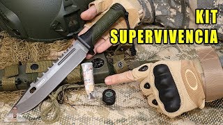 PRUEBO KIT DE SUPERVIVENCIA EN CUCHILLO TÁCTICO K25 THUNDER I [upl. by Adigirb325]