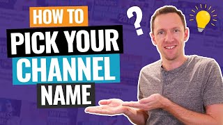 YouTube Channel Names  6 Steps to Pick Your Channel Name [upl. by Saphra]