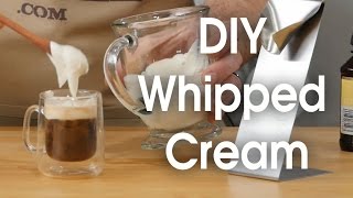 DIY whipped cream in 60 seconds [upl. by Ayisan576]