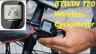 Wireless Cyclometer  BTWIN 120 [upl. by Lat]