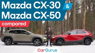 2024 Mazda CX30 vs 2024 Mazda CX50 [upl. by Clothilde]