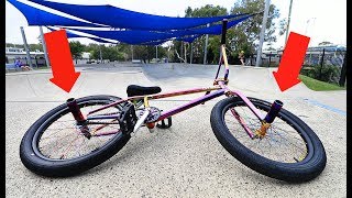 FIRST TIME RIDING BMX PEGS [upl. by Selassie]