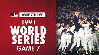 1991 World Series Game 7 Braves vs Twins  MLBAtHome [upl. by Namron]