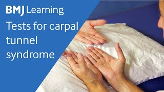 Tests for carpal tunnel syndrome  BMJ Learning [upl. by Eirojam688]