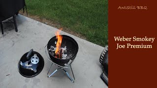 Weber Smokey Joe Premium Review  AntStill BBQ [upl. by Lerad]