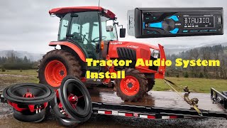 Radio installation Kubota Grand L Tractor [upl. by Enomyar456]