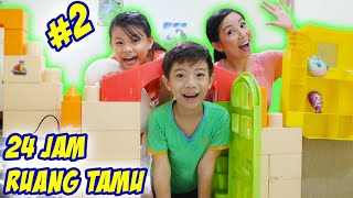 24 JAM CAMPING RUMAH LEG0 di KAMAR TAMU Part 2  Vlog Lucu  CnX Adventurers [upl. by Libbie]