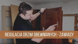 Regulacja drzwi drewnianych regulacja zawiasów [upl. by Xuaegram]