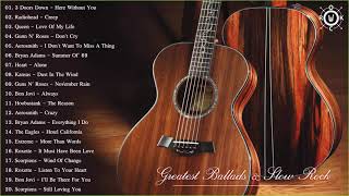 Acoustic Rock  Greatest Ballads amp Slow Rock Songs 80s  90s [upl. by Abbottson]