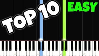 Top 10 Easy Piano Songs for the Complete Beginners [upl. by Acyre]