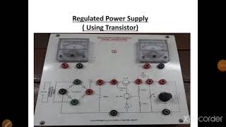 Regulated Power Supply Practical [upl. by Pepin14]