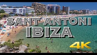 Sant Antoni Ibiza Spain Tour 4K [upl. by Baerl]