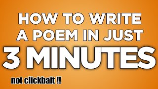 LEARN How to Write a Poem in just 3 MINUTES  Gawa ni Kahel [upl. by Edac]