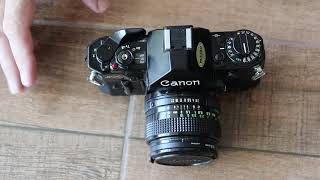 Canon A1 Film Camera Overview And User Guide [upl. by Ynaffat]