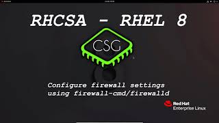 RHCSA RHEL 8  Configure firewall settings using firewallcmdfirewalld [upl. by Temme]