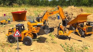 RC HUINA construction company Excavator Nakladač nákladní auto [upl. by Matthieu]