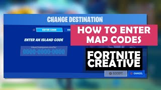 How to Enter Fortnite Codes  Map Codes on Creative [upl. by Garrison]