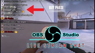 LIVE Chat on Screen using OBS Studio  YouTube Livestreaming Chat ✔ [upl. by Acillegna]