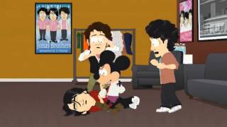 South Park  Mickey Mouse beats up the Jonas brothers [upl. by Leanna]