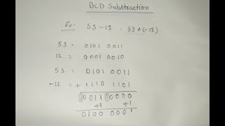 BCD Subtraction [upl. by Schoof]