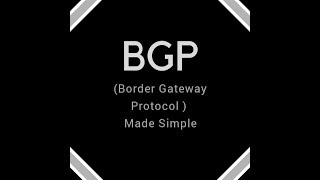 BGP Border Gateway Protocol [upl. by Urian]