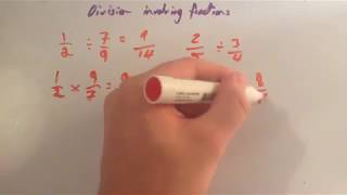 Division involving Fractions  Corbettmaths [upl. by Bollay]