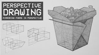 Perspective Drawing 10  How to Mirror Objects in Perspective [upl. by Dlared718]