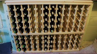 Homemade Wine Rack  Part 2 Wood Cutting and Assembly [upl. by Norrad]