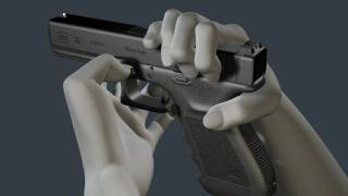 3D Glock Animation  How to disassemble and reassemble the G20 [upl. by Anyela]