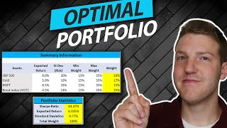 Calculating the Optimal Portfolio in Excel  Portfolio Optimization [upl. by Inaflahk]