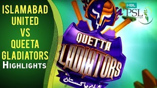 HBL PSL Final  Islamabad United vs Quetta Gladiators  Highlights [upl. by Kerby641]