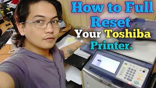 How to full reset your Toshiba printer [upl. by Eirtemed290]