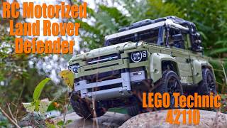 RC Motorized Land Rover Defender LEGO Technic 42110 [upl. by Junna]