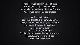 Bon Jovi  Bed Of Roses LyricsTekst [upl. by Frost]