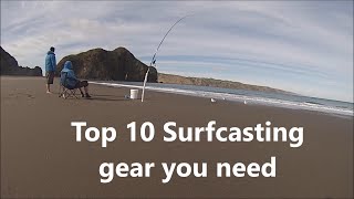 NZ Basic Fishing  Tutorial  10 Surfcasting gears you need [upl. by Channa]