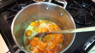 Cooking  how to make apricot jam [upl. by Mctyre]