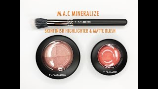 New MAC Mineralize Skinfinish and Mineralize Matte Blush [upl. by Bundy]