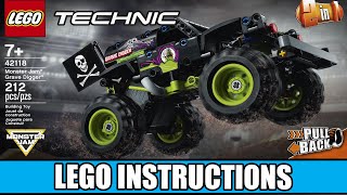 LEGO Instructions – Monster Jam Grave Digger – 42118 LEGO TECHNIC [upl. by Veno]