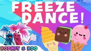 Freeze Dance  Kids Dance Along  Rodney amp Roo [upl. by Etnor374]