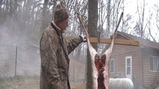 FIELD DRESSING SKINNING BUTCHERING to FREEZER  Large Game Processing  Deer [upl. by Eihcra]